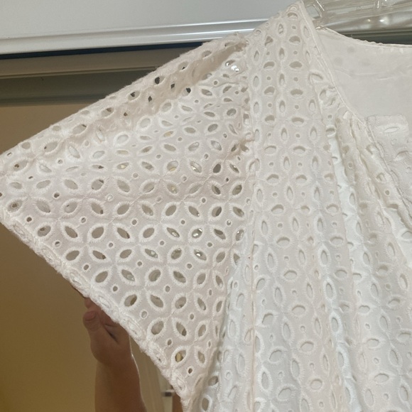 NWT ANTHROPOLOGIE Somerset Mini Dress White Eyelet Edition 3X - Picture 11 of 14